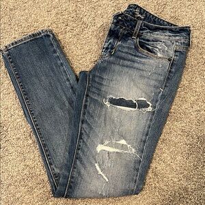 American Eagle Distressed Blue Jeans